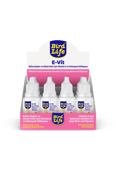 BİRDLİFE E-VİT VİTAMİN E ve SELENYUM SOLUSYONU 25ML BİRDLİFE E-VİT VİTAMİN E ve SELENYUM SOLUSYONU 25ML
